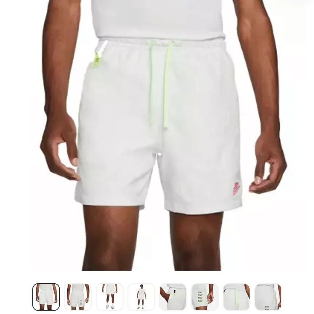 Nike Sportswear Woven Festival Flow "White" Athletic Track Nylon Shorts
